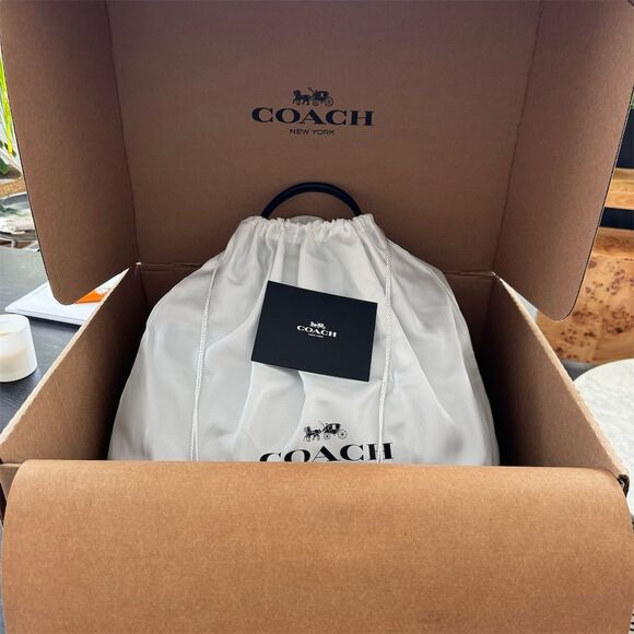 Coach Empire Carryall 40 Satchel Dark Navy Large Women's Bag - Picture 14 of 14